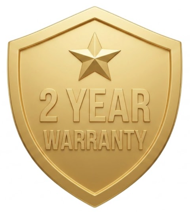 2 Year Manufacturer Warranty