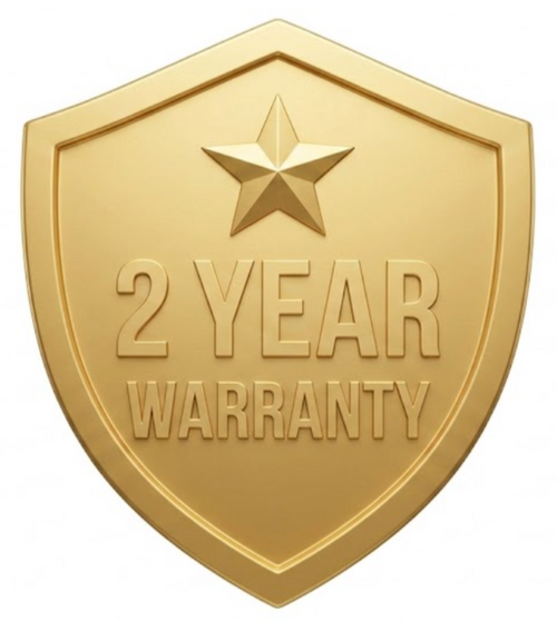 2 Year Manufacturer Warranty